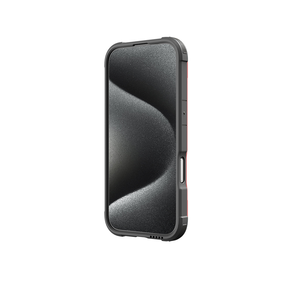iPhone 16 Pro Kılıf M-safe Şarj Özellikli Airbagli Raptic Shield Serisi Şeffaf Arka Yüzey Kapak