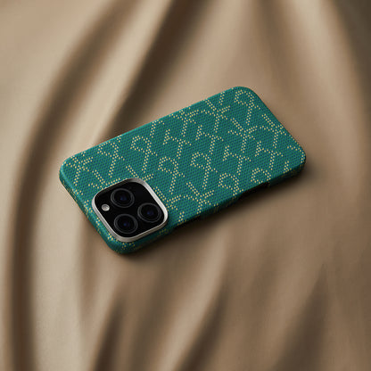 iPhone 16 Pro Kılıf M-safe Şarj Özellikli Aramid Fiber Pitaka Tactile Woven Monogram Serisi Kapak