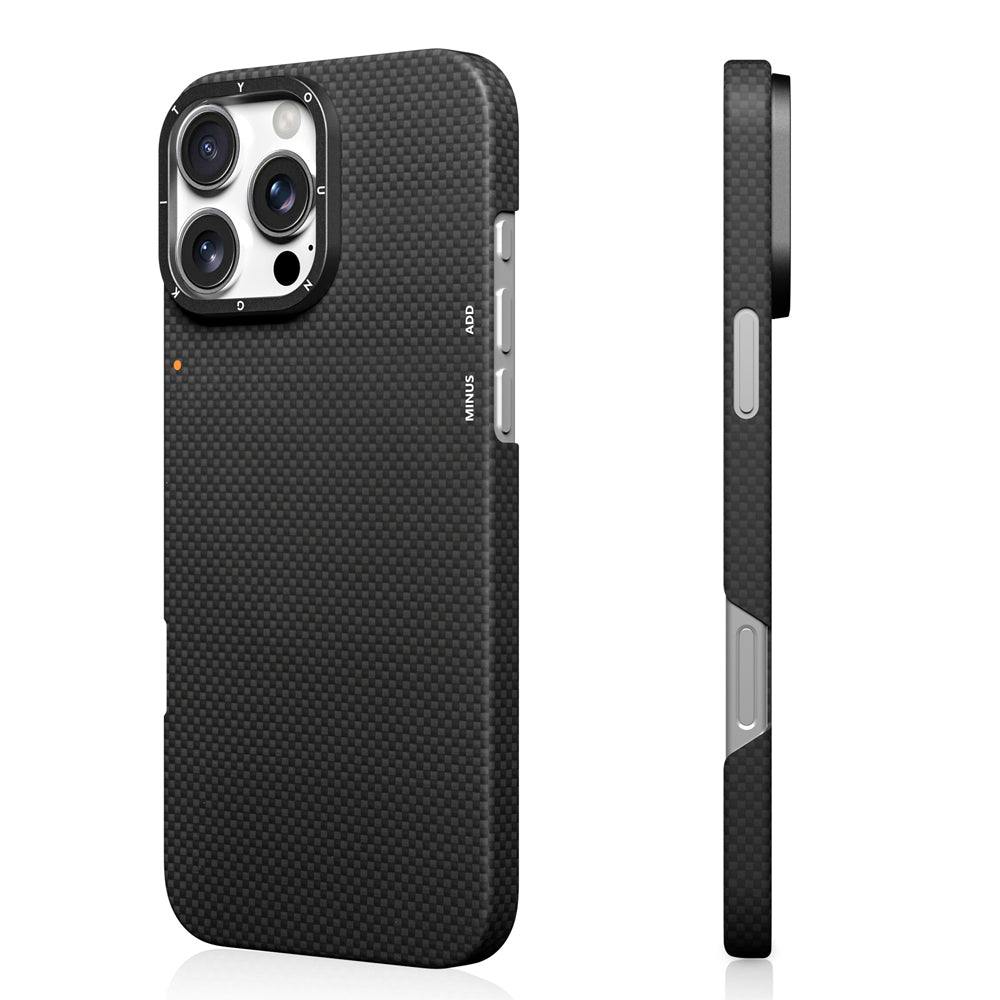 iPhone 16 Pro Kılıf M-safe Şarj Özellikli Aramid Fiber Youngkit 1500D Kevlar Extreme Wing Serisi Kapak