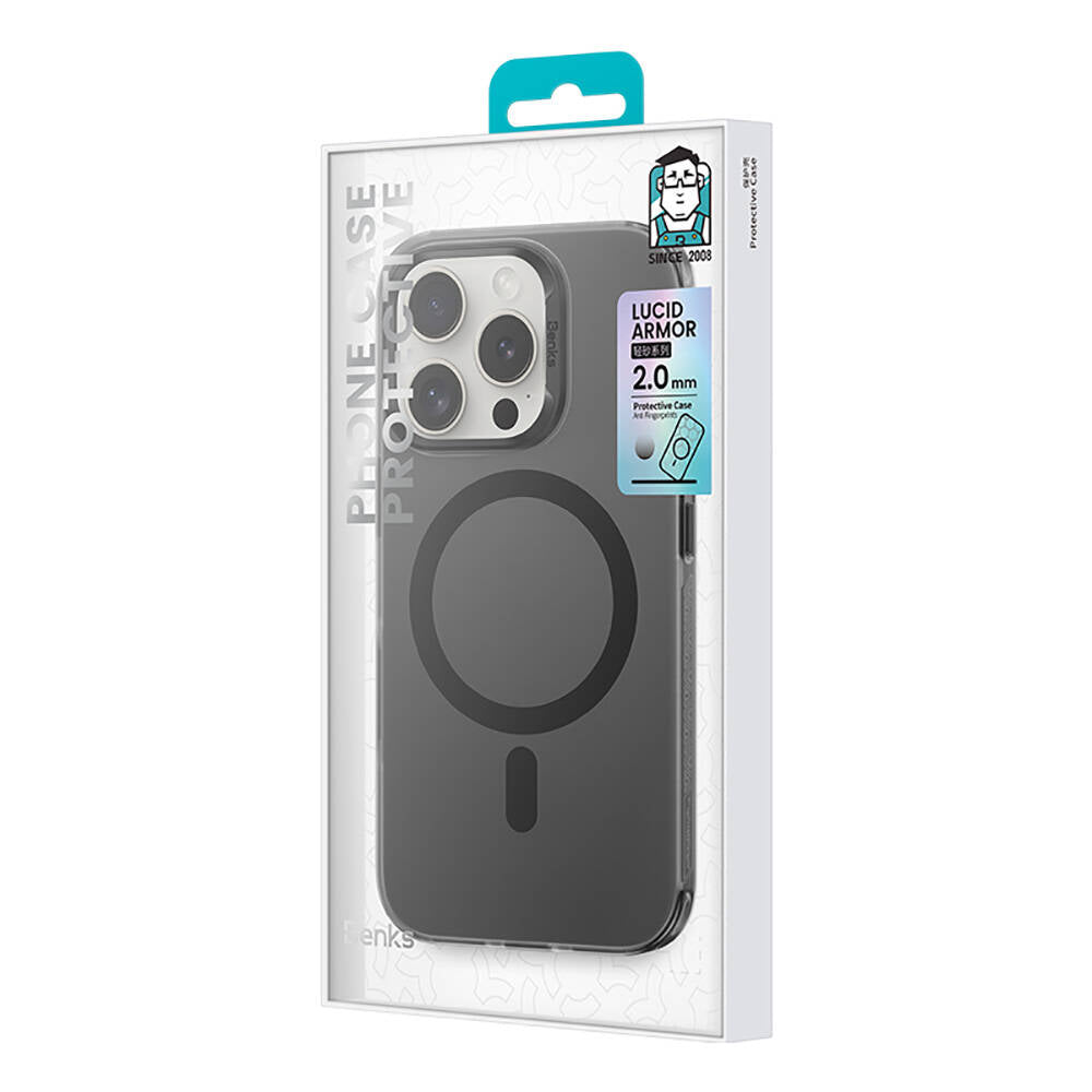iPhone 16 Pro Kılıf M-safe Şarj Özellikli Benks Lucid Armor Kapak