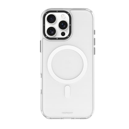 iPhone 16 Pro Kılıf M-safe Şarj Özellikli Cam Arka Yüzey TPU Youngkit Gemstone Serisi Kapak