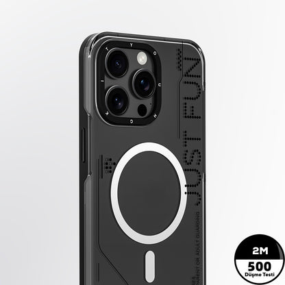 iPhone 16 Pro Kılıf M-safe Şarj Özellikli Çıkarılabilir Arka Yüzeyli Youngkit Mecha Kapak