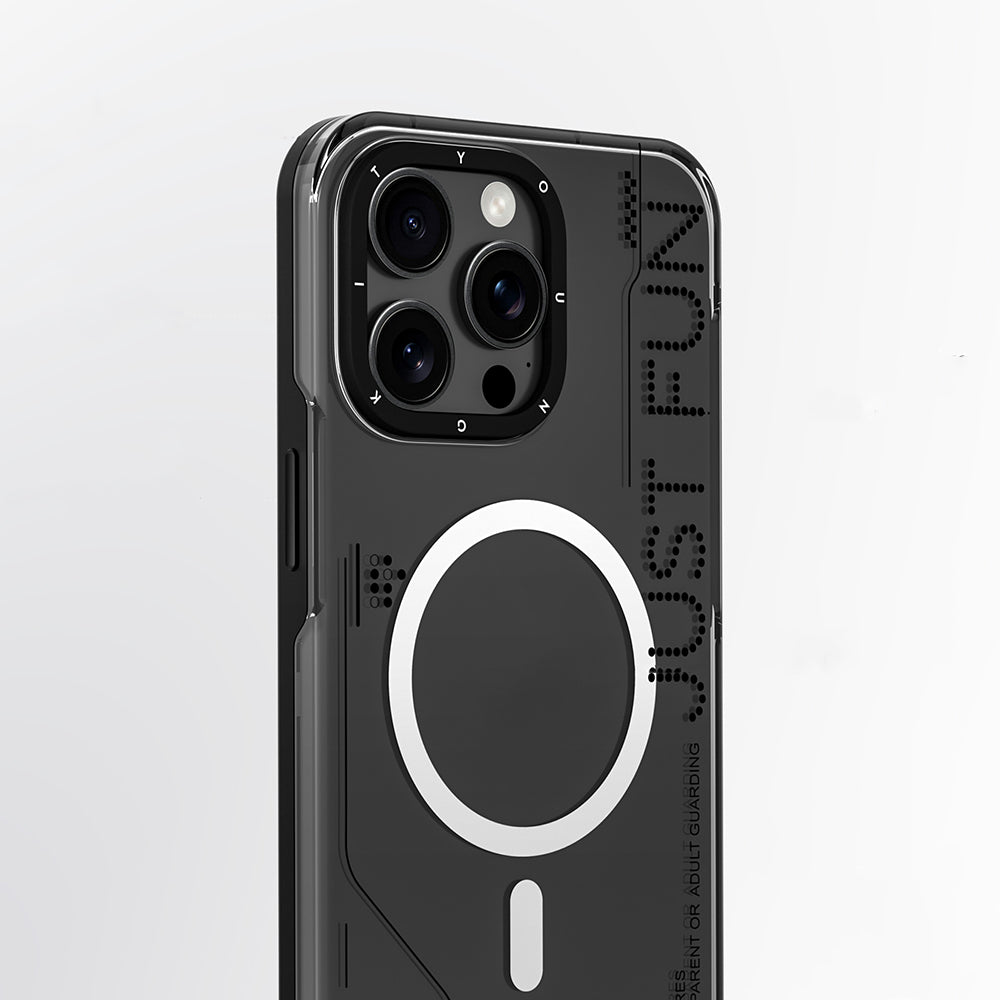 iPhone 16 Pro Kılıf M-safe Şarj Özellikli Çıkarılabilir Arka Yüzeyli Youngkit Mecha Kapak
