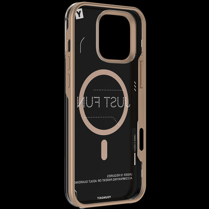 iPhone 16 Pro Kılıf M-safe Şarj Özellikli Çıkarılabilir Arka Yüzeyli Youngkit Mecha Kapak