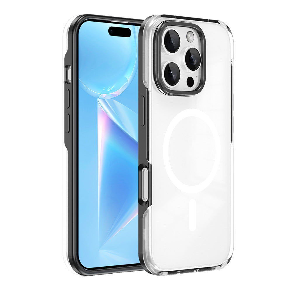 Apple iPhone 16 Pro Kılıf M-safe Şarj Özellikli Çıkarılabilir Arka Yüzeyli Zore Polar Kapak