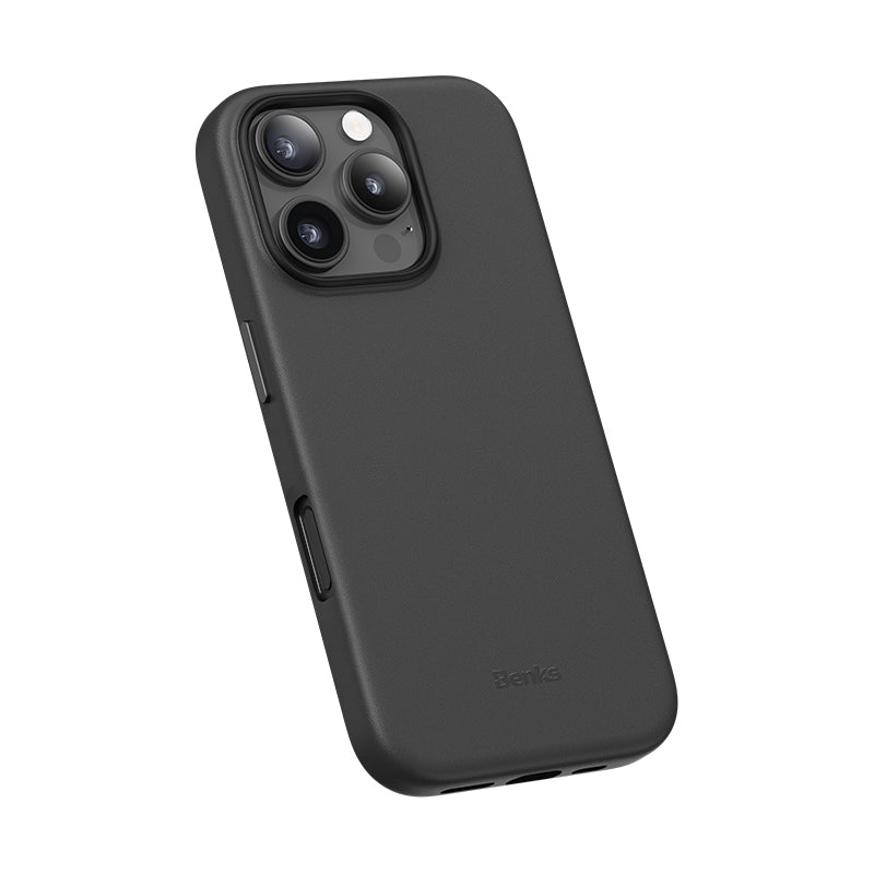 iPhone 16 Pro Kılıf M-safe Şarj Özellikli Çizilmeye Dayanıklı Benks VitaPro Serisi PU Deri Kapak