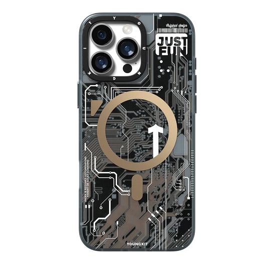 iPhone 16 Pro Kılıf M-safe Şarj Özellikli Kamera Denetim Butonlu Youngkit Technology Serisi Kapak