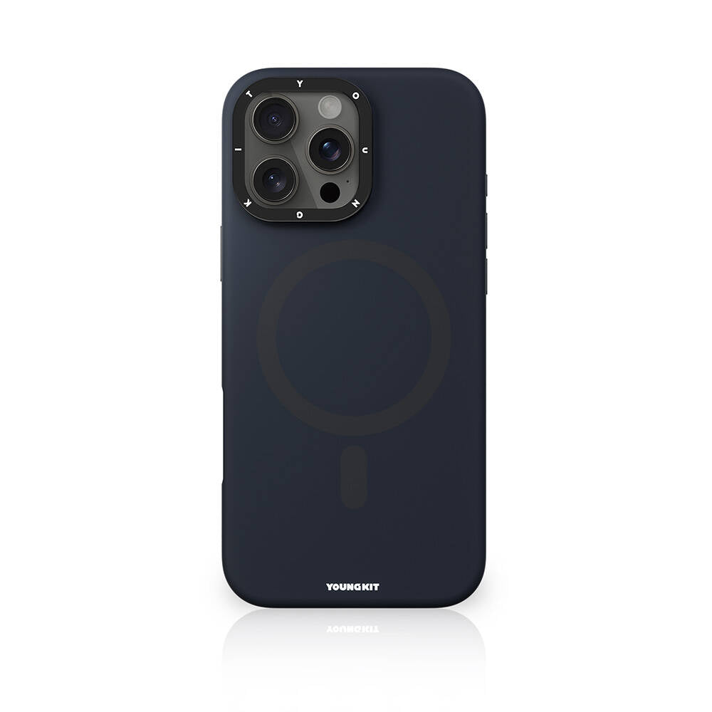 iPhone 16 Pro Kılıf M-safe Şarj Özellikli Kamera Standlı Youngkit Bitty Cream Kapak