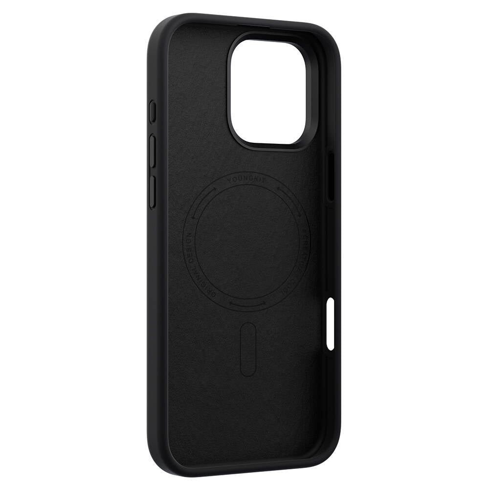 iPhone 16 Pro Kılıf M-safe Şarj Özellikli Kamera Standlı Youngkit Bitty Cream Kapak