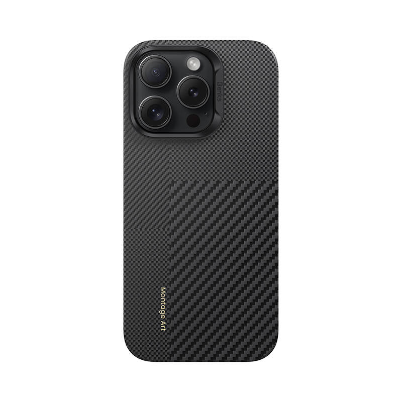 iPhone 16 Pro Kılıf M-safe Şarj Özellikli Karbon Fiber Benks Montage ArmorAir Kevlar Kapak