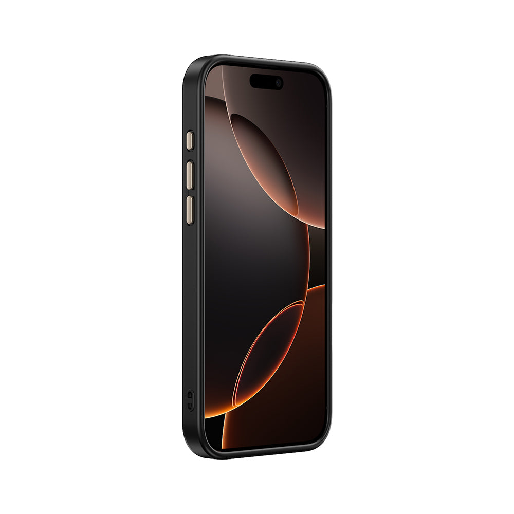 Apple iPhone 16 Pro Kılıf M-safe Şarj Özellikli Karbon Fiber Görünümlü Zore Antina Kapak