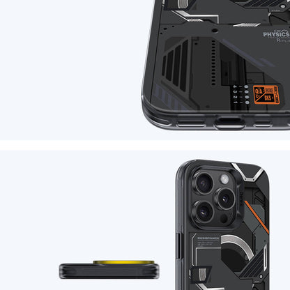 iPhone 16 Pro Kılıf M-safe Şarj Özellikli Mekanik Tasarımlı Benks Perspective Serisi Kapak