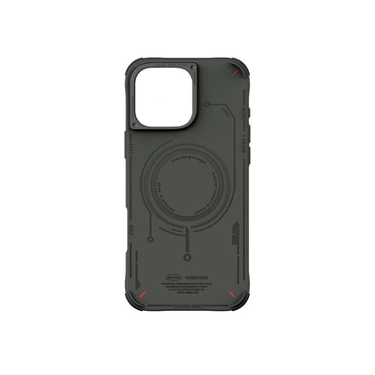 iPhone 16 Pro Kılıf M-safe Şarj Özellikli Metal Kamera Çerçeveli Skinarma Mecha Serisi Kapak