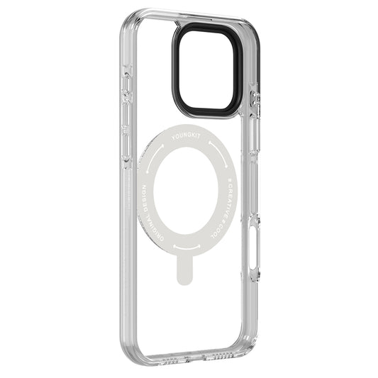 iPhone 16 Pro Kılıf M-safe Şarj Özellikli Parmak Ring Standlı Youngkit Pivot Serisi Kapak