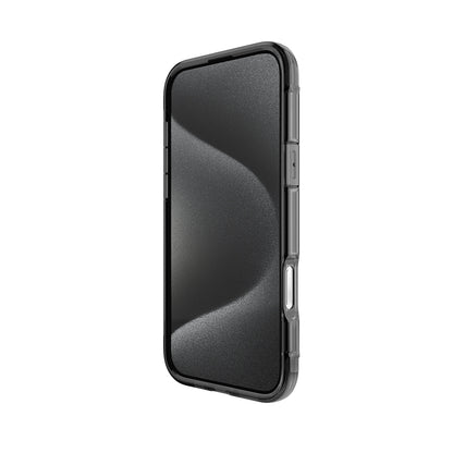 iPhone 16 Pro Kılıf M-safe Şarj Özellikli Raptic Air Serisi Airbag Tasarımlı Metal Köşelikli Şeffaf Kapak