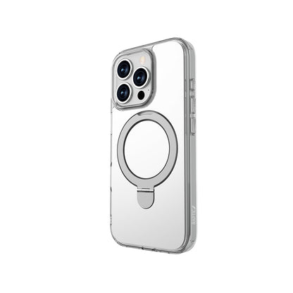 iPhone 16 Pro Kılıf M-safe Şarj Özellikli Raptic Air Stand Serisi Aynalı Arka Yüzey Standlı Kapak