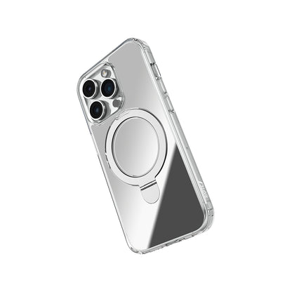 iPhone 16 Pro Kılıf M-safe Şarj Özellikli Raptic Air Stand Serisi Aynalı Arka Yüzey Standlı Kapak
