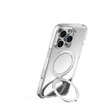 iPhone 16 Pro Kılıf M-safe Şarj Özellikli Raptic Air Stand Serisi Aynalı Arka Yüzey Standlı Kapak