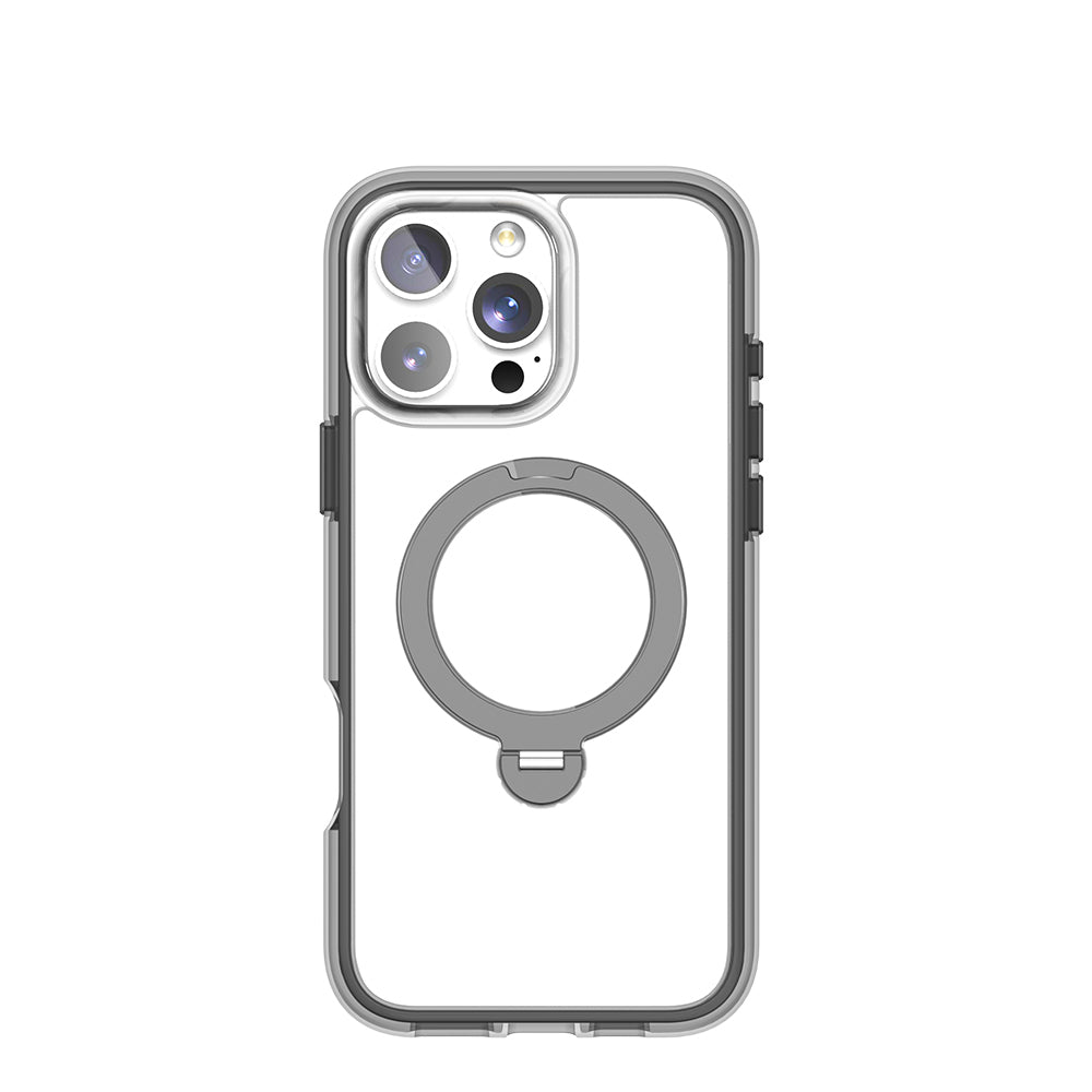 iPhone 16 Pro Kılıf M-safe Şarj Özellikli Raptic AirJoy Serisi 360 Derece Dönebilen Standlı Kapak