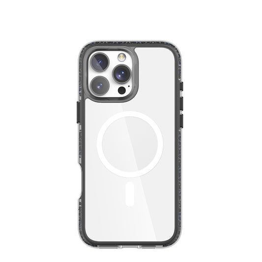 iPhone 16 Pro Kılıf M-safe Şarj Özellikli Raptic AirJoy Serisi Boncuk Tasarımlı Şeffaf Kapak