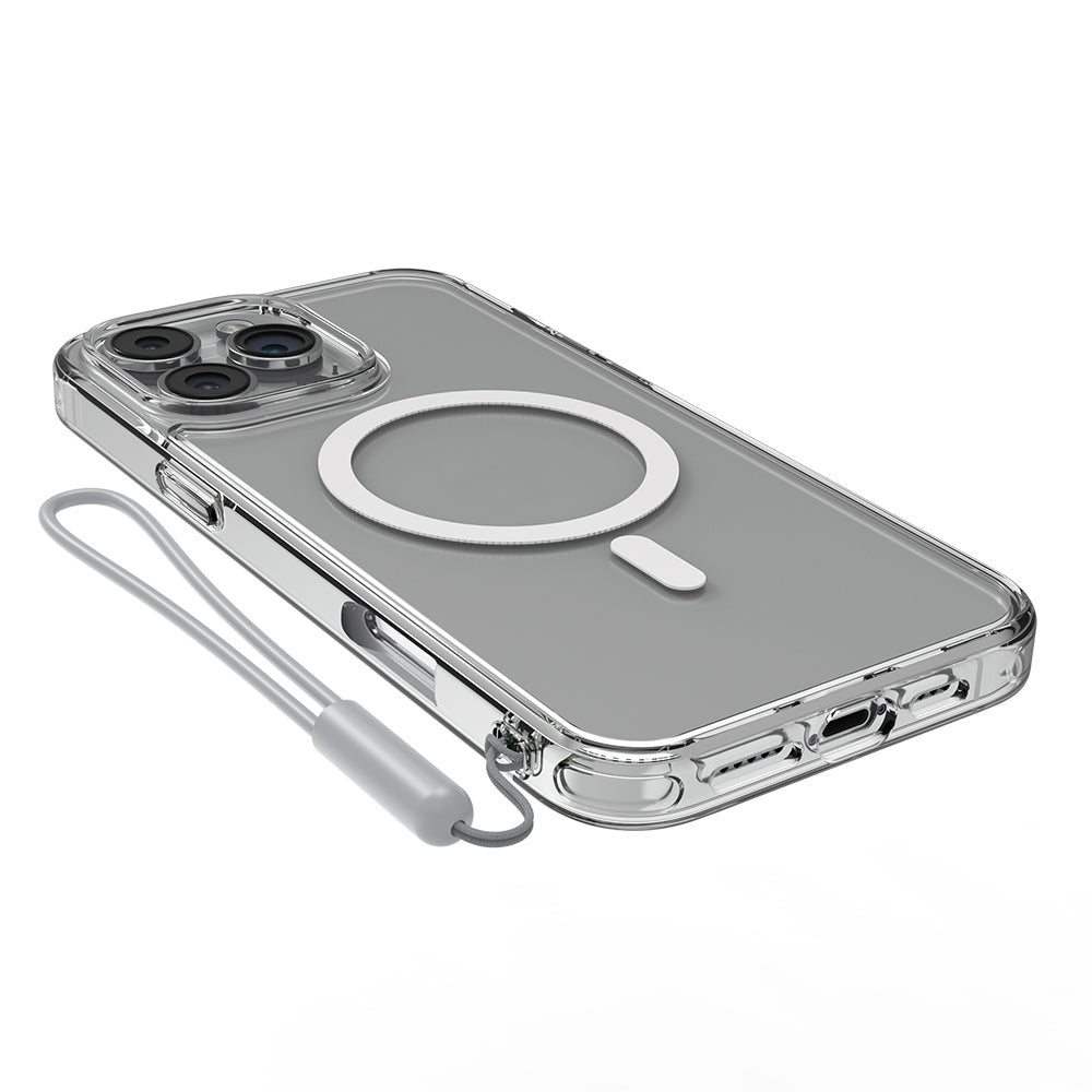 iPhone 16 Pro Kılıf M-safe Şarj Özellikli Raptic Crystal M-safe Serisi Şeffaf Kapak