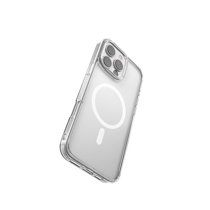 iPhone 16 Pro Kılıf M-safe Şarj Özellikli Raptic Crystal M-safe Serisi Şeffaf Kapak
