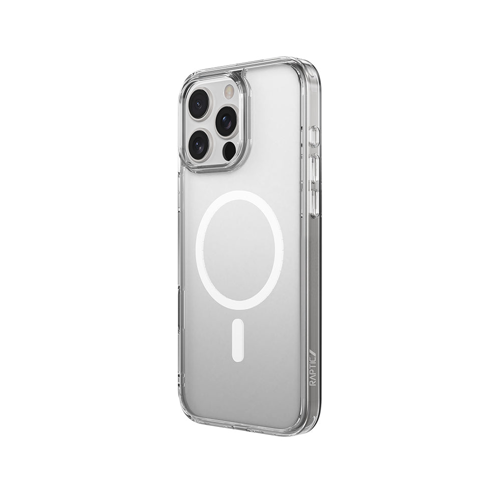 iPhone 16 Pro Kılıf M-safe Şarj Özellikli Raptic Crystal M-safe Serisi Şeffaf Kapak