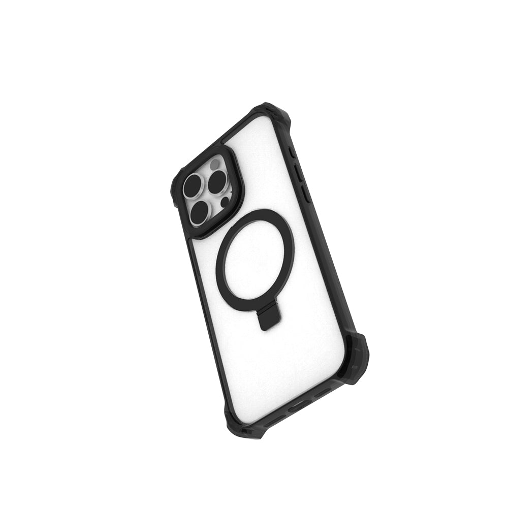 iPhone 16 Pro Kılıf M-safe Şarj Özellikli Raptic Dual Serisi Şeffaf Standlı Kapak