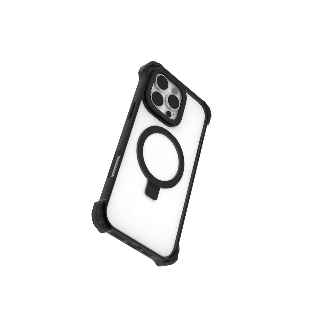 iPhone 16 Pro Kılıf M-safe Şarj Özellikli Raptic Dual Serisi Şeffaf Standlı Kapak