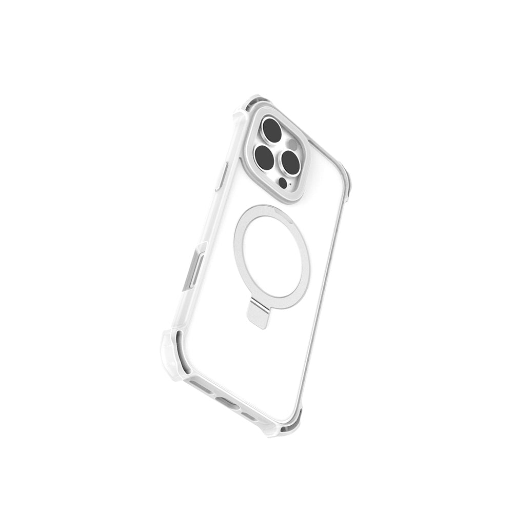 iPhone 16 Pro Kılıf M-safe Şarj Özellikli Raptic Dual Serisi Şeffaf Standlı Kapak
