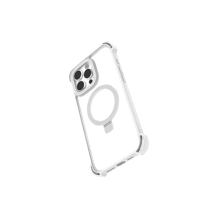 iPhone 16 Pro Kılıf M-safe Şarj Özellikli Raptic Dual Serisi Şeffaf Standlı Kapak