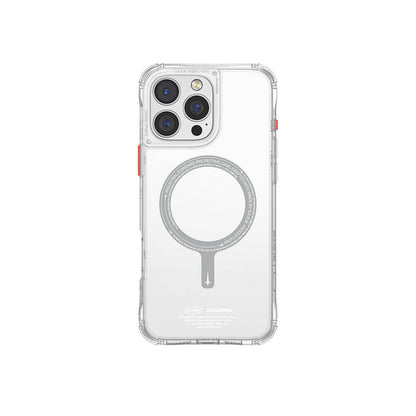 iPhone 16 Pro Kılıf M-safe Şarj Özellikli Şeffaf Airbag Tasarımlı Skinarma Saido Kapak