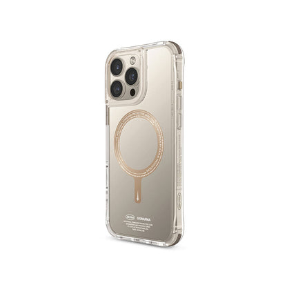 iPhone 16 Pro Kılıf M-safe Şarj Özellikli Şeffaf Airbag Tasarımlı Skinarma Saido Prime Kapak