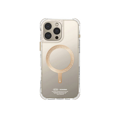 iPhone 16 Pro Kılıf M-safe Şarj Özellikli Şeffaf Airbag Tasarımlı Skinarma Saido Prime Kapak