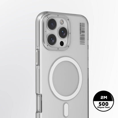 iPhone 16 Pro Kılıf M-safe Şarj Özellikli Şeffaf Youngkit Crystal Shield Serisi Kapak