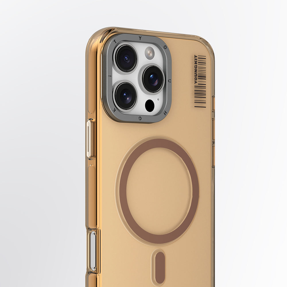 iPhone 16 Pro Kılıf M-safe Şarj Özellikli Şeffaf Youngkit Crystal Shield Serisi Kapak