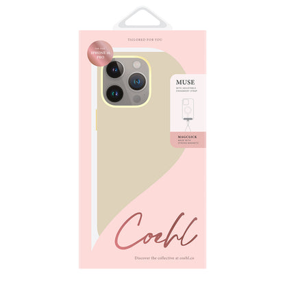 iPhone 16 Pro Kılıf M-safe Şarj Özellikli Soft Arka Yüzey Askı İpli Coehl Muse Kapak