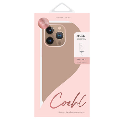 iPhone 16 Pro Kılıf M-safe Şarj Özellikli Soft Arka Yüzey Askı İpli Coehl Muse Kapak