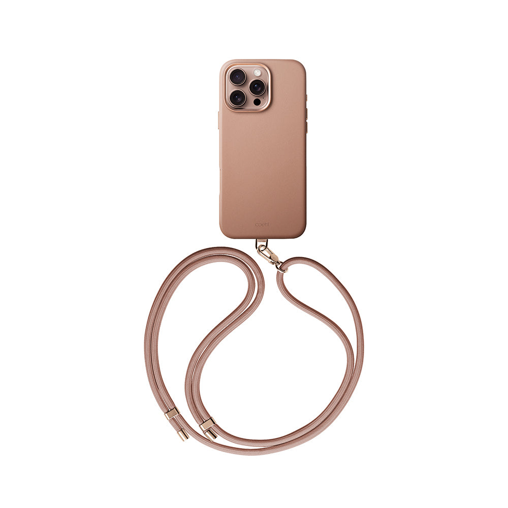 iPhone 16 Pro Kılıf M-safe Şarj Özellikli Soft Arka Yüzey Askı İpli Coehl Muse Kapak