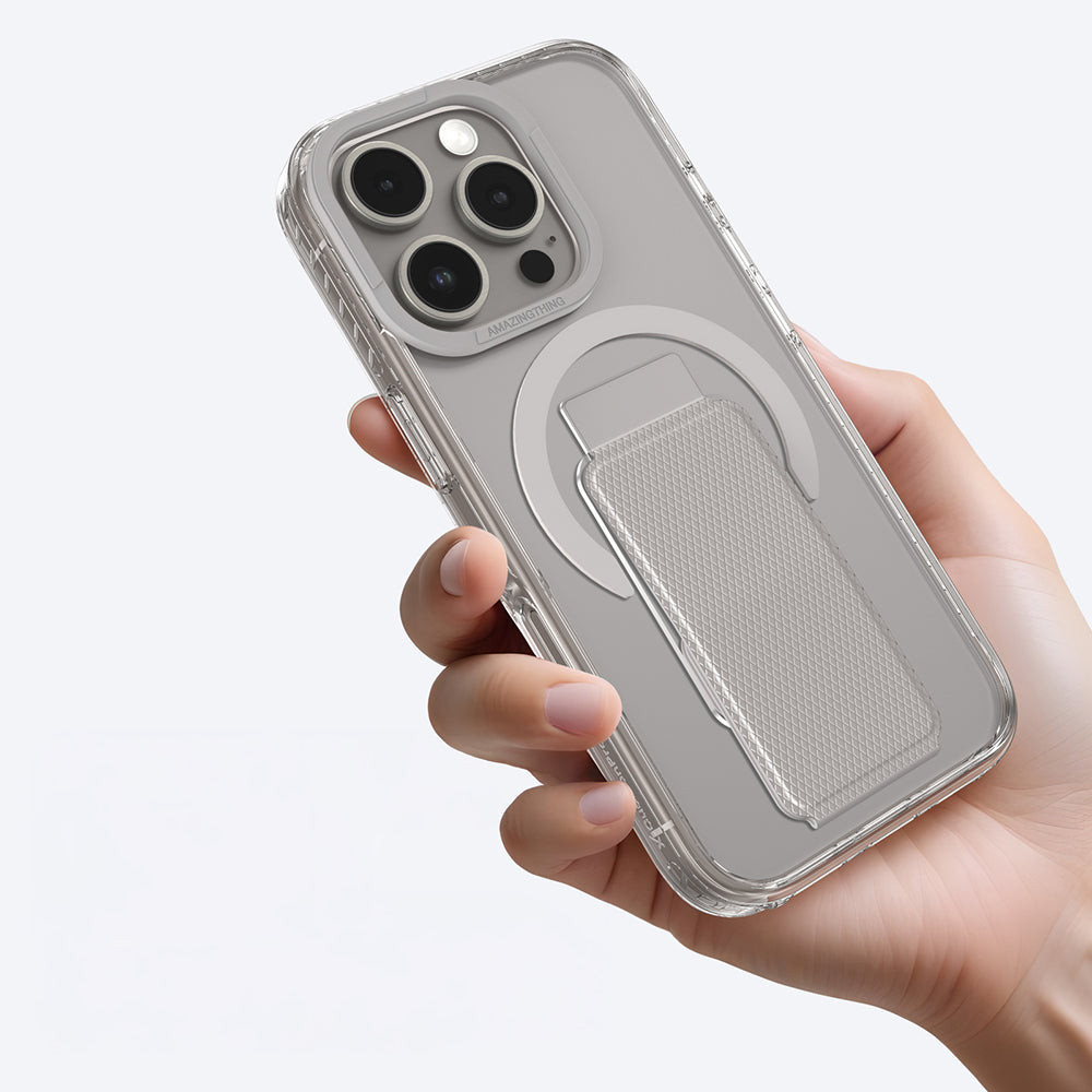 iPhone 16 Pro Kılıf M-safe Şarj Özellikli Standlı Amazingthing Titan Pro Plus Kapak