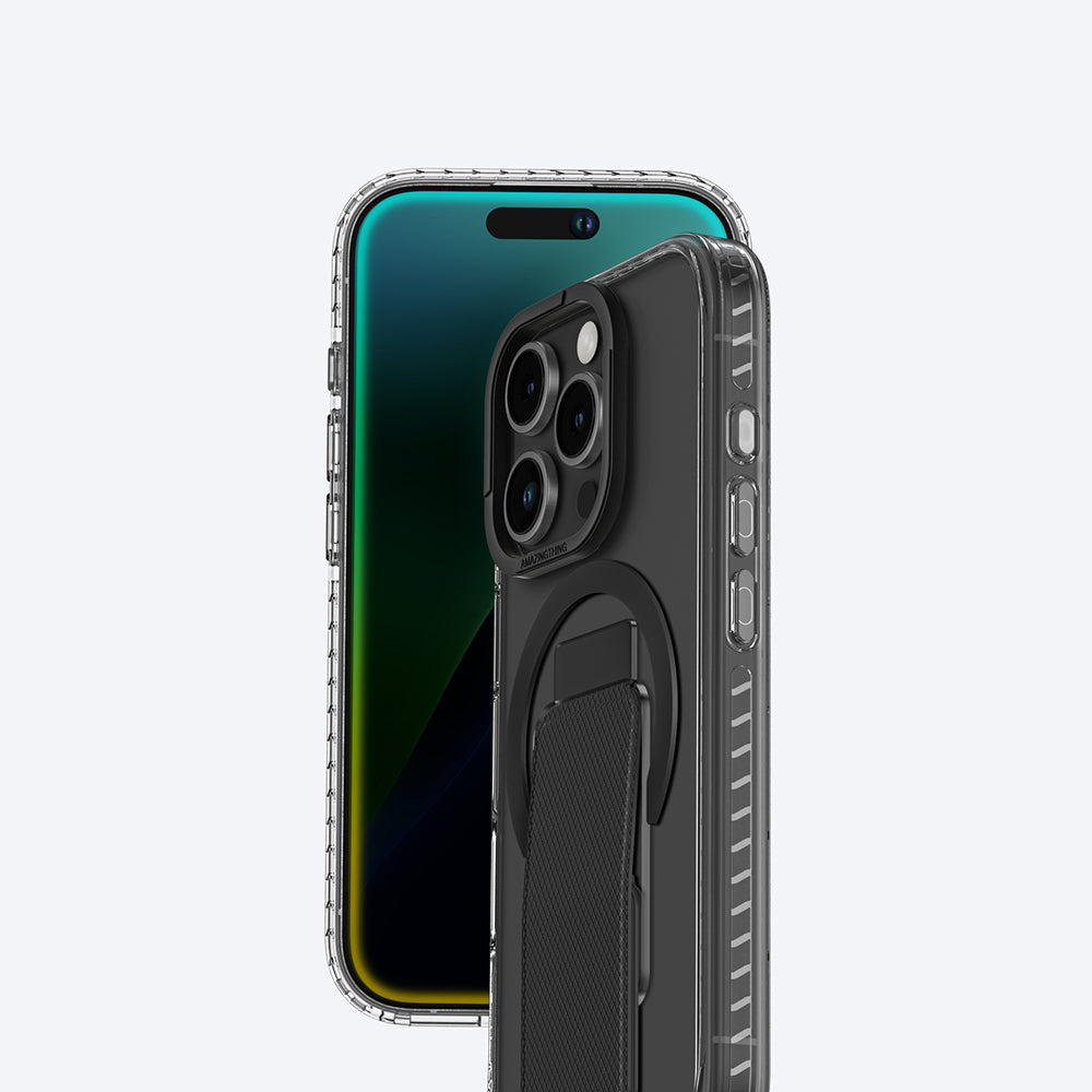 iPhone 16 Pro Kılıf M-safe Şarj Özellikli Standlı Amazingthing Titan Pro Plus Kapak