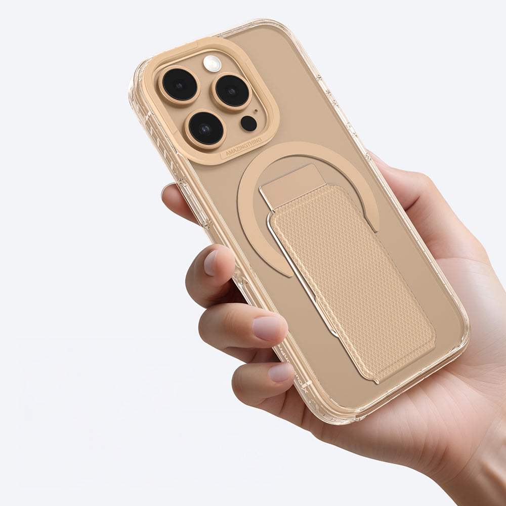 iPhone 16 Pro Kılıf M-safe Şarj Özellikli Standlı Amazingthing Titan Pro Plus Kapak