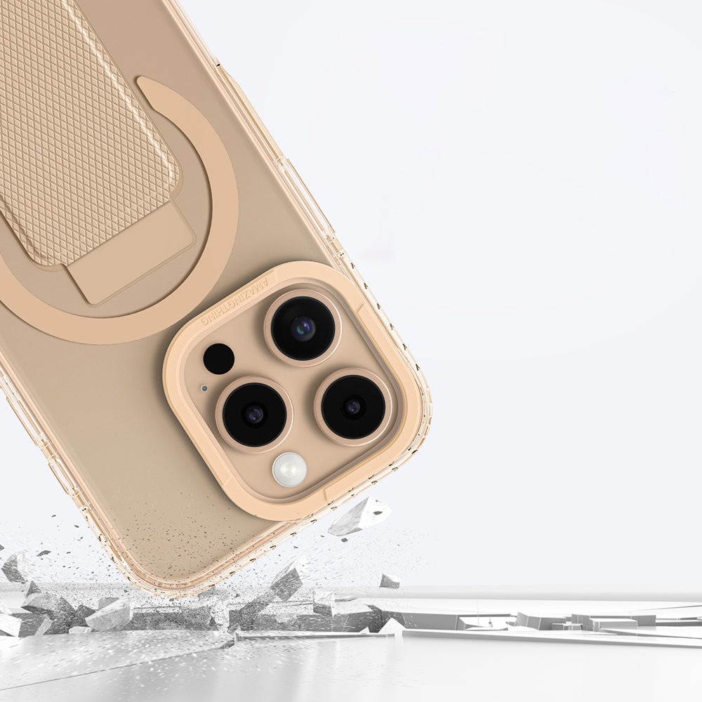 iPhone 16 Pro Kılıf M-safe Şarj Özellikli Standlı Amazingthing Titan Pro Plus Kapak