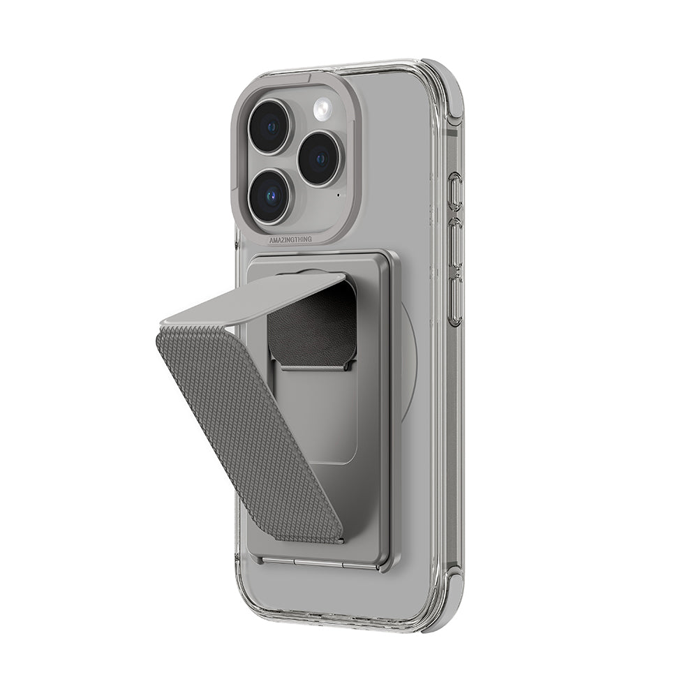 iPhone 16 Pro Kılıf M-safe Şarj Özellikli Standlı Set Amazingthing Omni Adventure Serisi Kapak