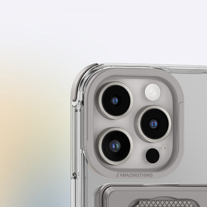 iPhone 16 Pro Kılıf M-safe Şarj Özellikli Standlı Set Amazingthing Omni Adventure Serisi Kapak