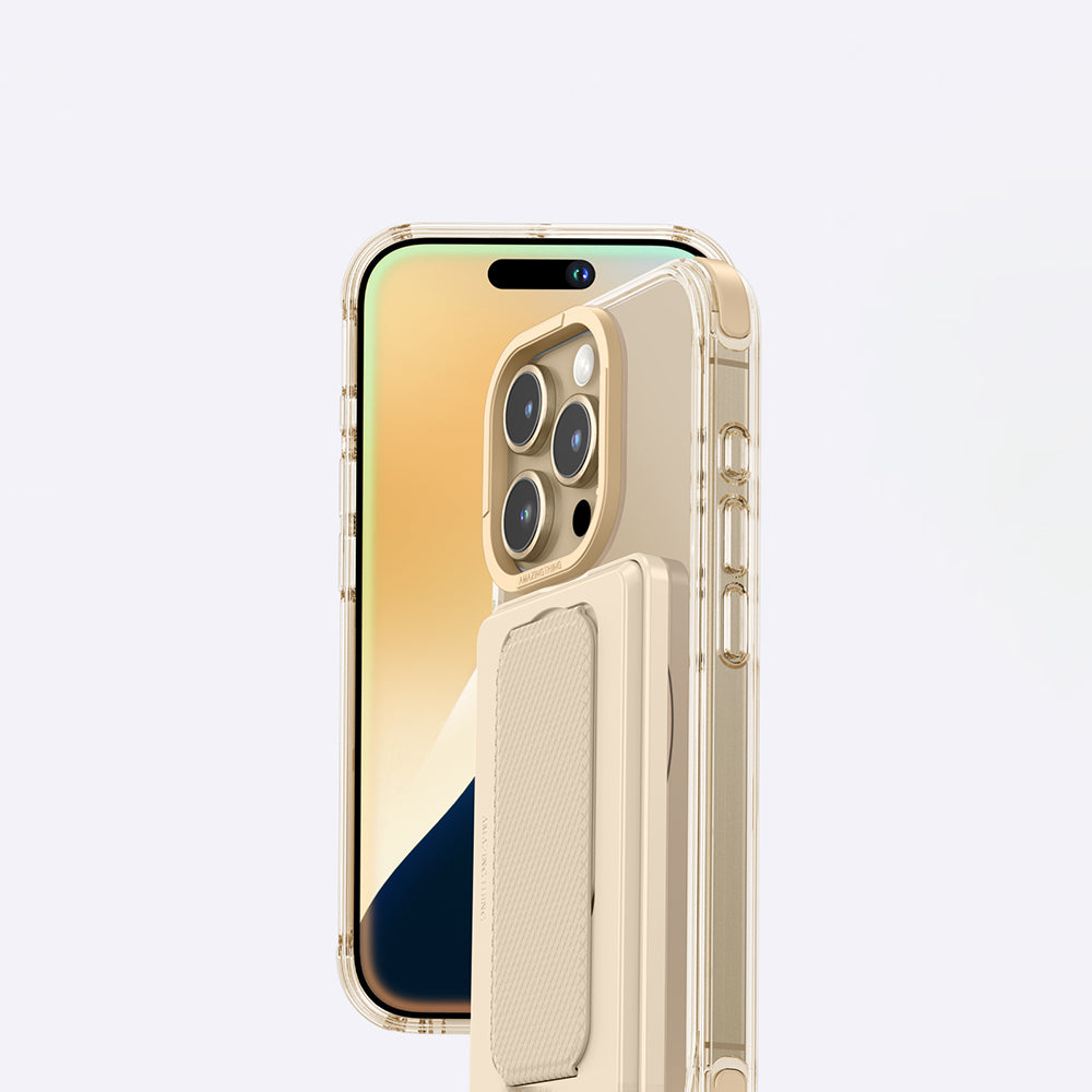 iPhone 16 Pro Kılıf M-safe Şarj Özellikli Standlı Set Amazingthing Omni Adventure Serisi Kapak