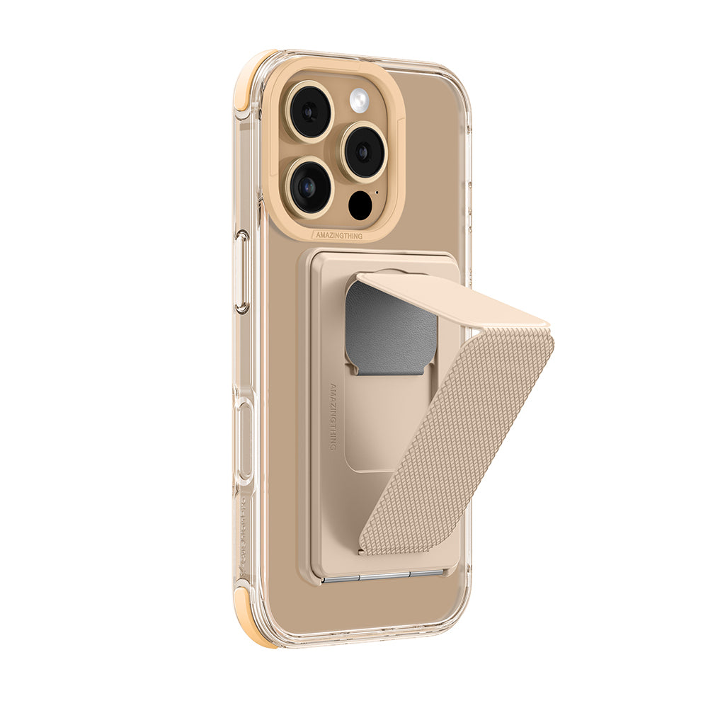 iPhone 16 Pro Kılıf M-safe Şarj Özellikli Standlı Set Amazingthing Omni Adventure Serisi Kapak