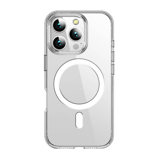 iPhone 16 Pro Kılıf M-safe Şarj Özellikli Transparan Sert PC Wlons Pita Kapak