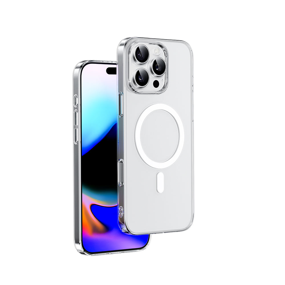 iPhone 16 Pro Kılıf M-safe Şarj Özellikli Wiwu YXK-207 Invisible Pro Sert PC Kapak