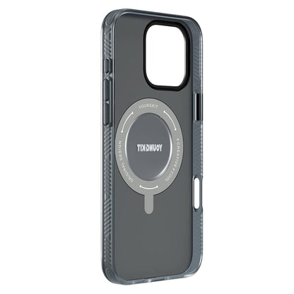iPhone 16 Pro Kılıf M-safe Şarj Özellikli Youngkit 360° Standlı Technology Serisi Kapak